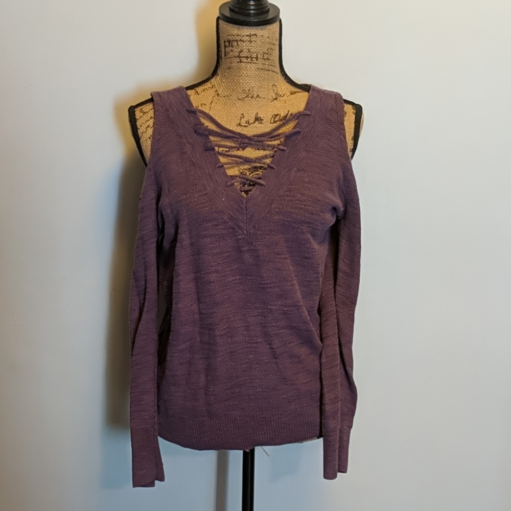 Express Cold Shoulder Sweater